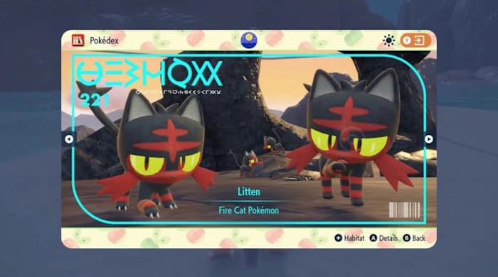 Litten in the Indigo Disc DLC